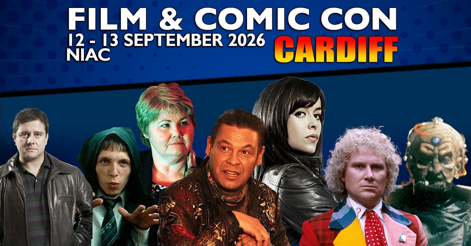 Film & Comic Con Cardiff 2026 promotional artwork